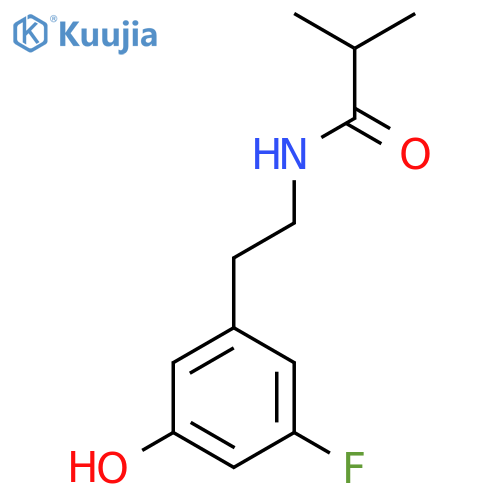 Propanamide, N-[2-(3-fluoro-5-hydroxyphenyl)ethyl]-2-methyl- structure