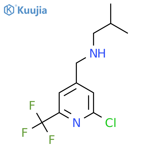 {2-chloro-6-(trifluoromethyl)pyridin-4-ylmethyl}(2-methylpropyl)amine structure