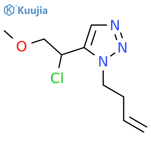1-(but-3-en-1-yl)-5-(1-chloro-2-methoxyethyl)-1H-1,2,3-triazole structure