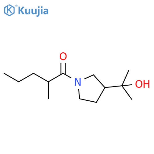 1-Pentanone, 1-[3-(1-hydroxy-1-methylethyl)-1-pyrrolidinyl]-2-methyl- structure