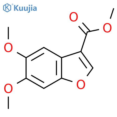 Methyl 5,6-dimethoxy-1-benzofuran-3-carboxylate structure