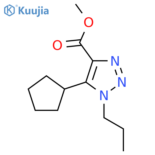 methyl 5-cyclopentyl-1-propyl-1H-1,2,3-triazole-4-carboxylate structure