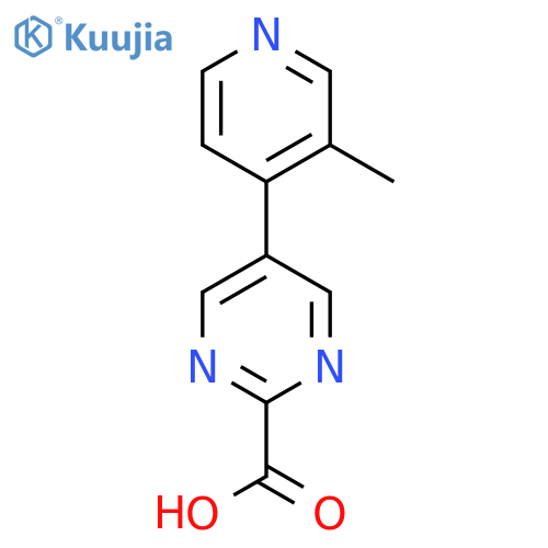 5-(3-Methylpyridin-4-yl)pyrimidine-2-carboxylic acid structure