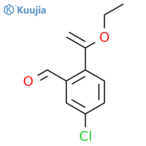 5-Chloro-2-(1-ethoxyethenyl)benzaldehyde structure