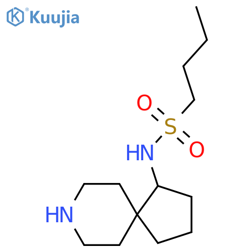 N-{8-azaspiro[4.5]decan-1-yl}butane-1-sulfonamide structure