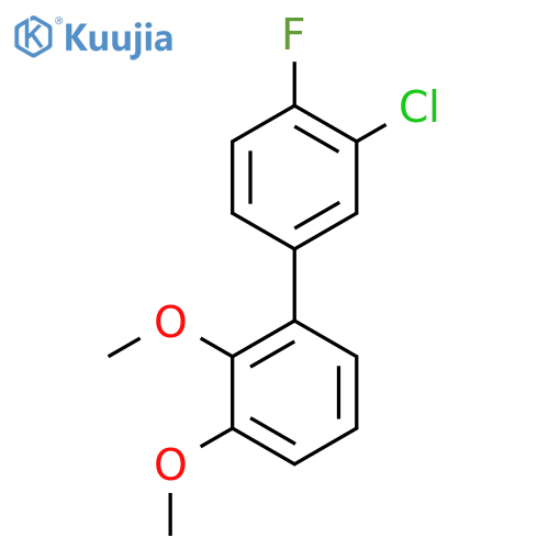 1-(3-Chloro-4-fluorophenyl)-2,3-dimethoxybenzene structure