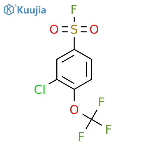 3-Chloro-4-(trifluoromethoxy)benzene-1-sulfonyl fluoride structure