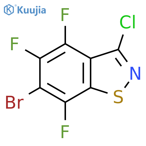 6-bromo-3-chloro-4,5,7-trifluoro-1,2-benzothiazole structure