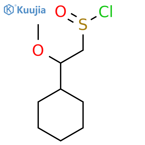 2-Cyclohexyl-2-methoxyethane-1-sulfinyl chloride structure