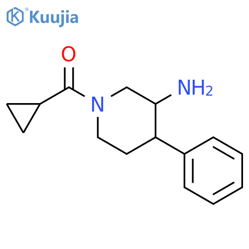 Methanone, (3-amino-4-phenyl-1-piperidinyl)cyclopropyl- structure