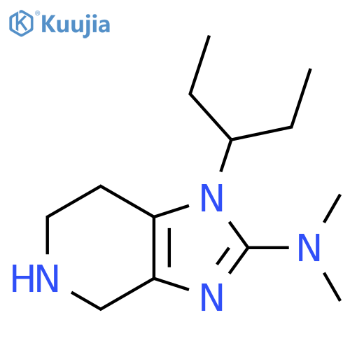N,N-dimethyl-1-(pentan-3-yl)-1H,4H,5H,6H,7H-imidazo[4,5-c]pyridin-2-amine structure