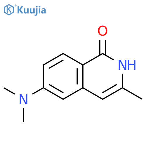 1(2H)-Isoquinolinone, 6-(dimethylamino)-3-methyl- structure