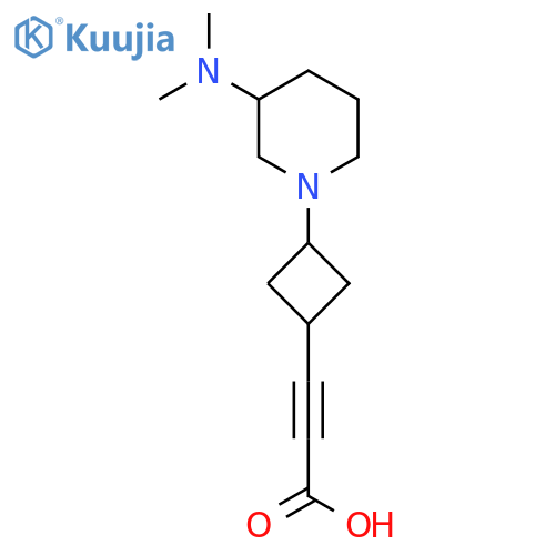 3-{3-[3-(Dimethylamino)piperidin-1-yl]cyclobutyl}prop-2-ynoic acid structure