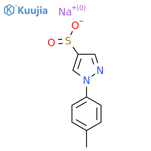 sodium 1-(4-methylphenyl)-1H-pyrazole-4-sulfinate structure