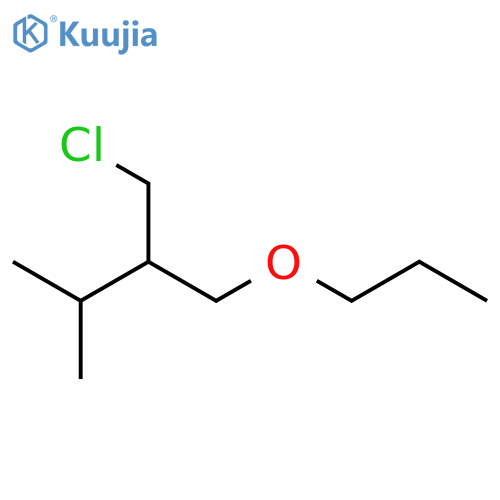 Butane, 2-(chloromethyl)-3-methyl-1-propoxy- structure