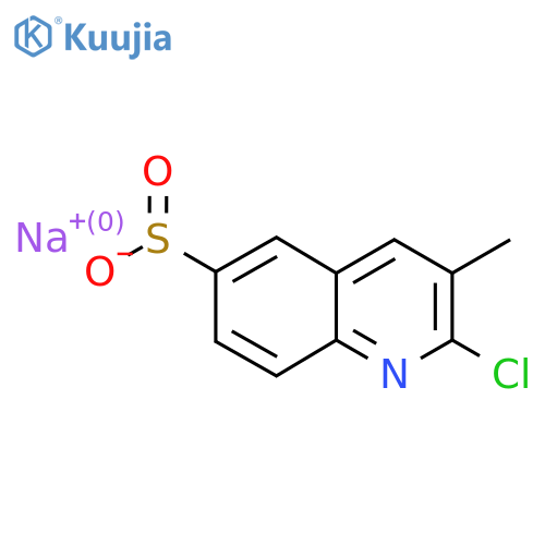 Sodium 2-chloro-3-methylquinoline-6-sulfinate structure