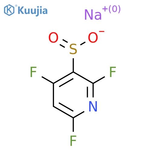 Sodium 2,4,6-trifluoropyridine-3-sulfinate structure