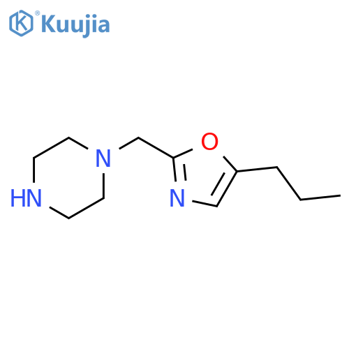 Piperazine, 1-[(5-propyl-2-oxazolyl)methyl]- structure
