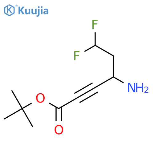 Tert-butyl 4-amino-6,6-difluorohex-2-ynoate structure