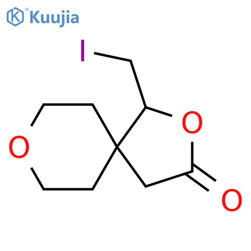 1-(iodomethyl)-2,8-dioxaspiro[4.5]decan-3-one structure
