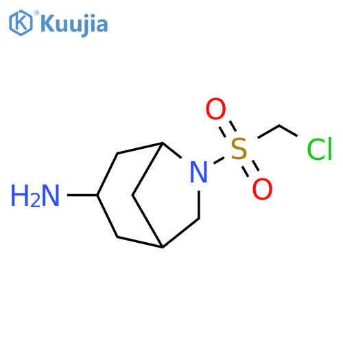 6-Azabicyclo[3.2.1]octan-3-amine, 6-[(chloromethyl)sulfonyl]- structure