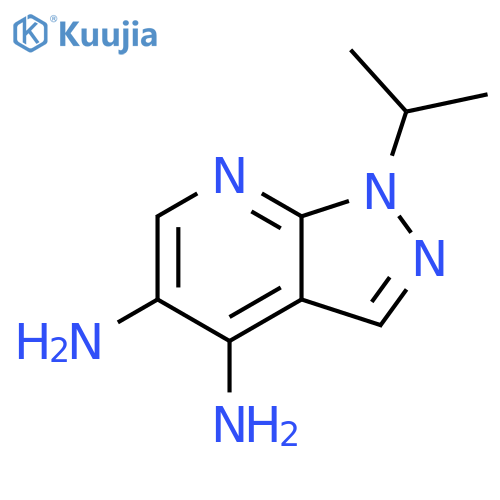 1H-Pyrazolo[3,4-b]pyridine-4,5-diamine, 1-(1-methylethyl)- structure