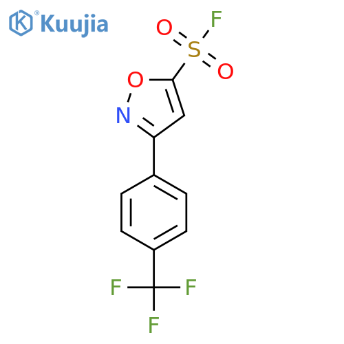 3-[4-(Trifluoromethyl)phenyl]-1,2-oxazole-5-sulfonyl fluoride structure