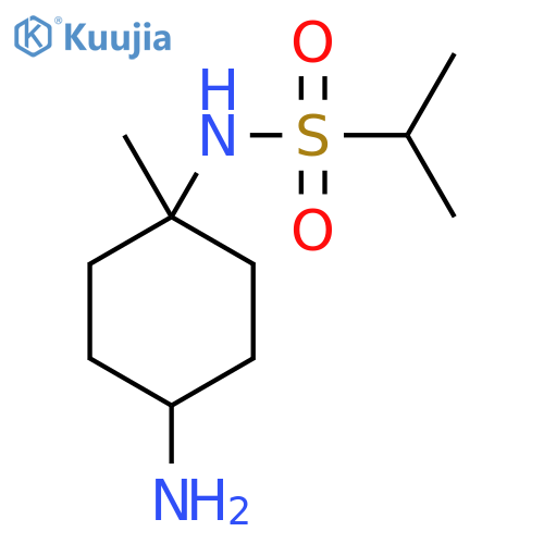 N-(4-amino-1-methylcyclohexyl)propane-2-sulfonamide structure