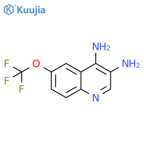 3,4-Quinolinediamine, 6-(trifluoromethoxy)- structure