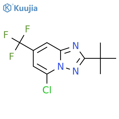 2-tert-butyl-5-chloro-7-(trifluoromethyl)-1,2,4triazolo1,5-apyridine structure
