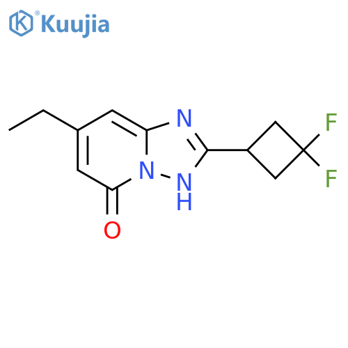 2-(3,3-difluorocyclobutyl)-7-ethyl-1,2,4triazolo1,5-apyridin-5-ol structure