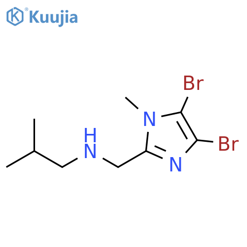 1H-Imidazole-2-methanamine, 4,5-dibromo-1-methyl-N-(2-methylpropyl)- structure