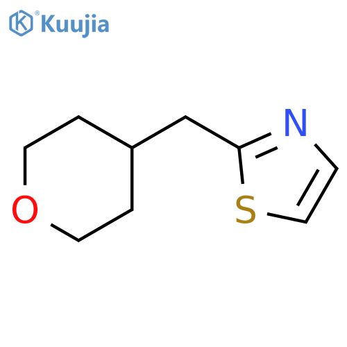 Thiazole, 2-[(tetrahydro-2H-pyran-4-yl)methyl]- structure