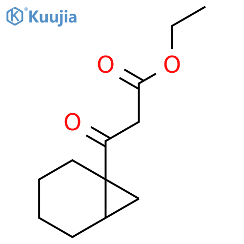 ethyl 3-{bicyclo4.1.0heptan-1-yl}-3-oxopropanoate structure