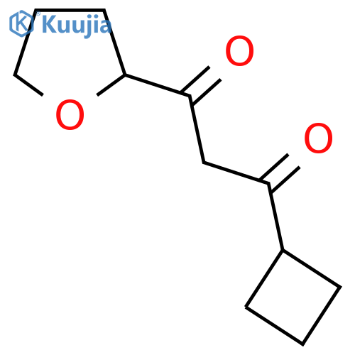 1-cyclobutyl-3-(oxolan-2-yl)propane-1,3-dione structure