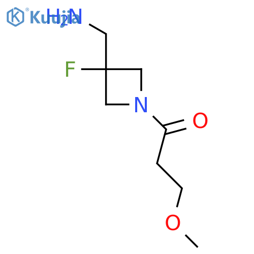 1-3-(aminomethyl)-3-fluoroazetidin-1-yl-3-methoxypropan-1-one structure
