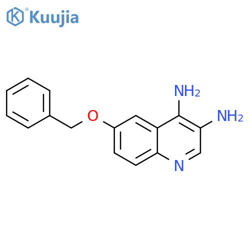 3,4-Quinolinediamine, 6-(phenylmethoxy)- structure