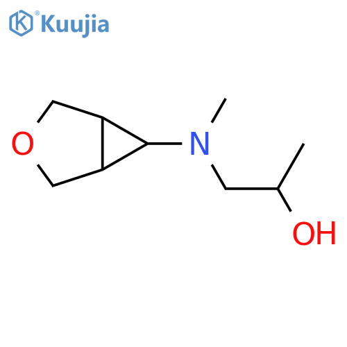 1-[Methyl({3-oxabicyclo[3.1.0]hexan-6-yl})amino]propan-2-ol structure