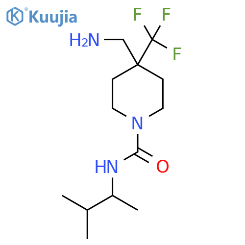 1-Piperidinecarboxamide, 4-(aminomethyl)-N-(1,2-dimethylpropyl)-4-(trifluoromethyl)- structure