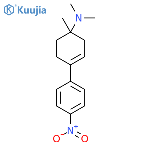 N,N,1-trimethyl-4-(4-nitrophenyl)cyclohex-3-en-1-amine structure