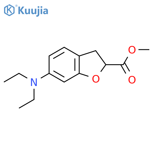 Methyl 6-(diethylamino)-2,3-dihydro-1-benzofuran-2-carboxylate structure
