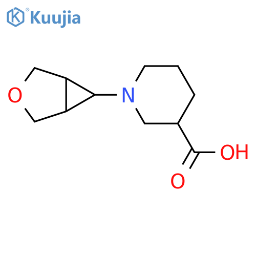 1-{3-Oxabicyclo[3.1.0]hexan-6-yl}piperidine-3-carboxylic acid structure