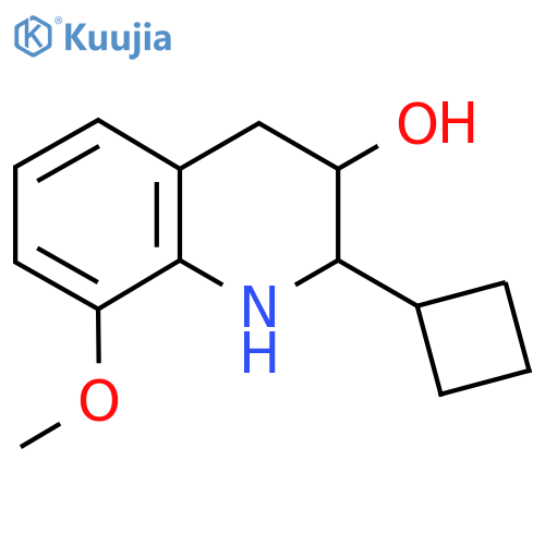 2-Cyclobutyl-8-methoxy-1,2,3,4-tetrahydroquinolin-3-ol structure