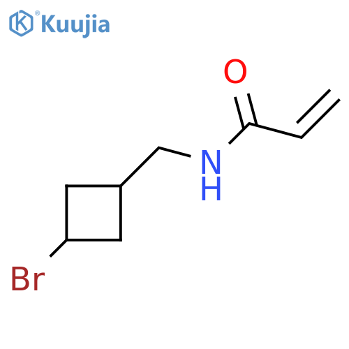 N-[(3-bromocyclobutyl)methyl]prop-2-enamide structure
