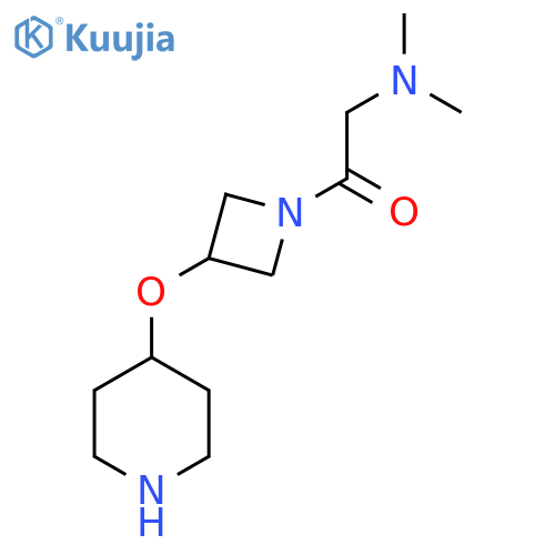 2-(Dimethylamino)-1-[3-(piperidin-4-yloxy)azetidin-1-yl]ethan-1-one structure