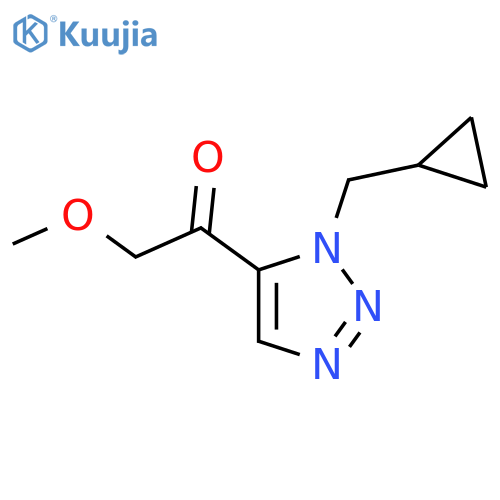1-[1-(cyclopropylmethyl)-1H-1,2,3-triazol-5-yl]-2-methoxyethan-1-one structure