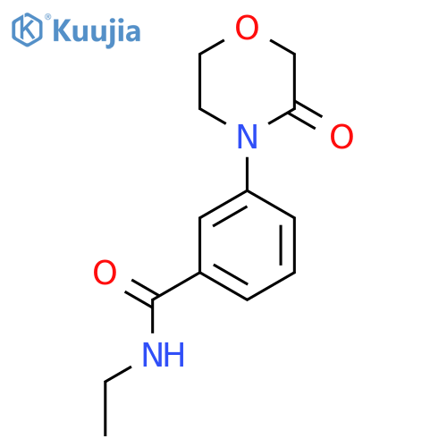 N-ethyl-3-(3-oxomorpholin-4-yl)benzamide structure