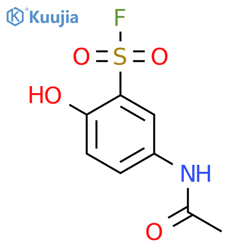 5-Acetamido-2-hydroxybenzene-1-sulfonyl fluoride structure