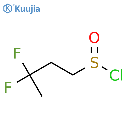 3,3-Difluorobutane-1-sulfinyl chloride structure