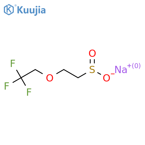 Sodium 2-(2,2,2-trifluoroethoxy)ethane-1-sulfinate structure